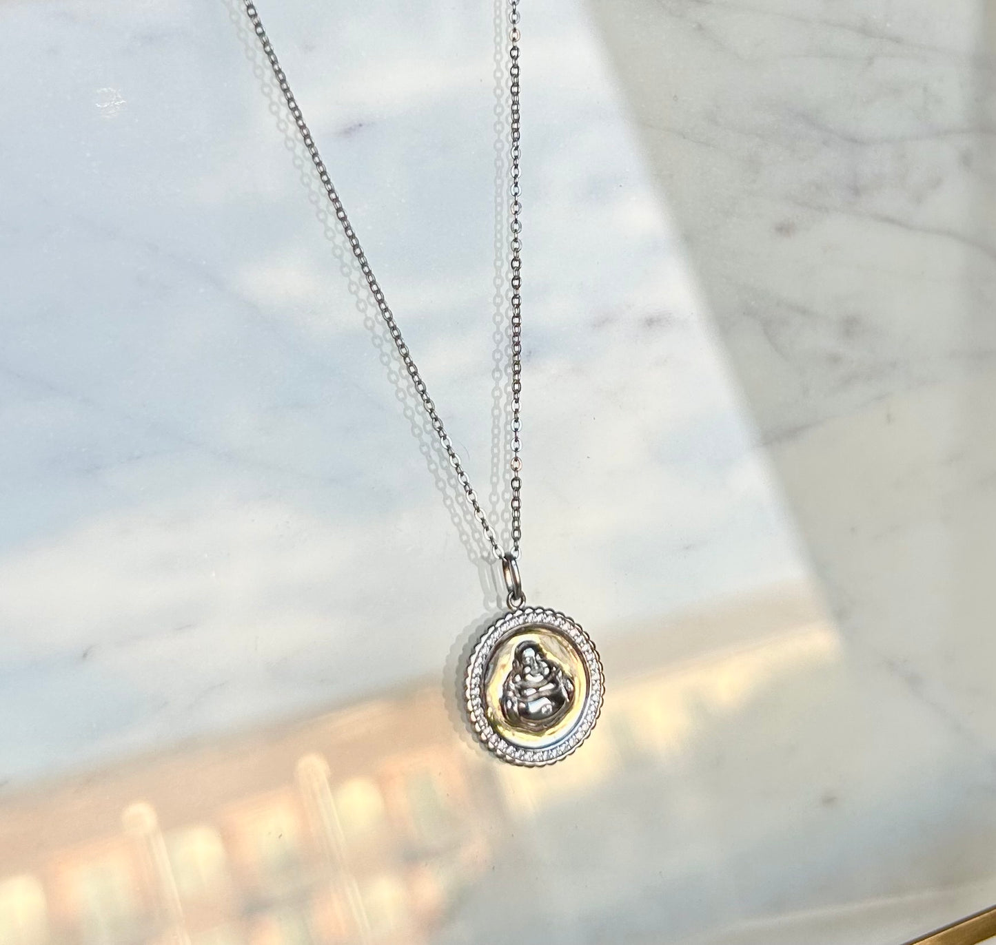 "ZEN ESSENCE" SILVER/GOLD NECKLACE