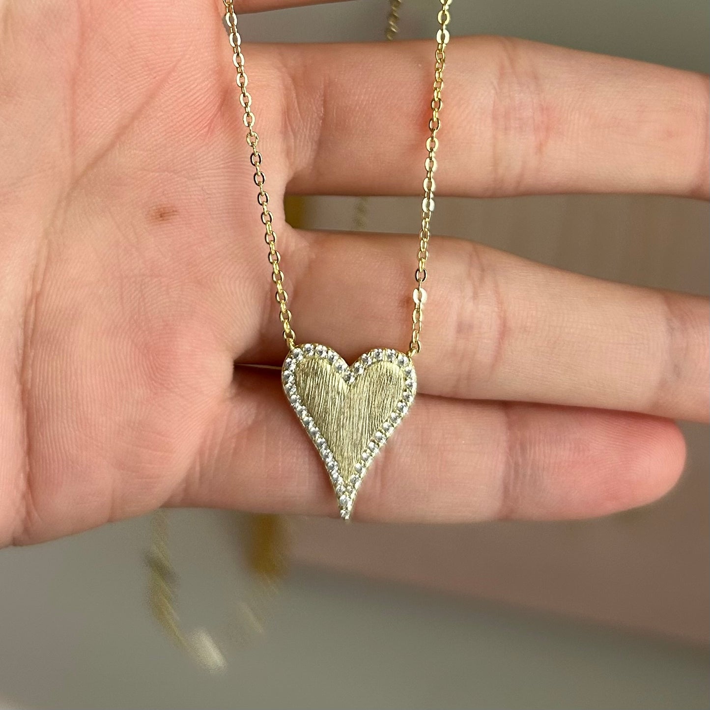 "HEALING HEART" GOLD NECKLACE