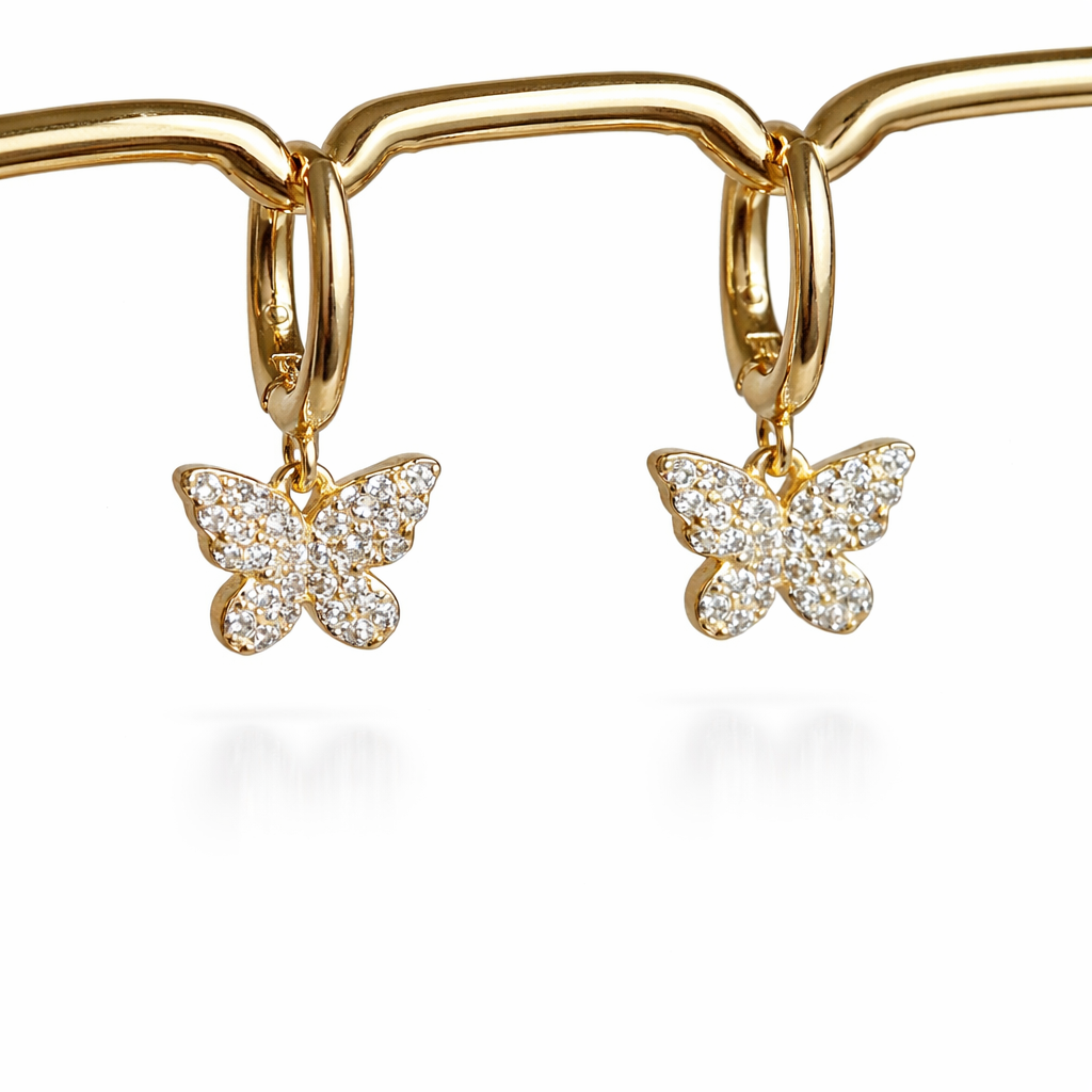 “Alma Butterflies” Hoop Earrings