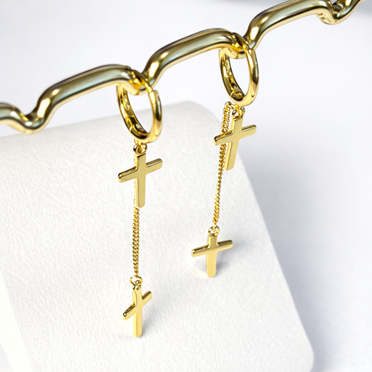 (Copia) “Fé Viva” Hoop Earrings