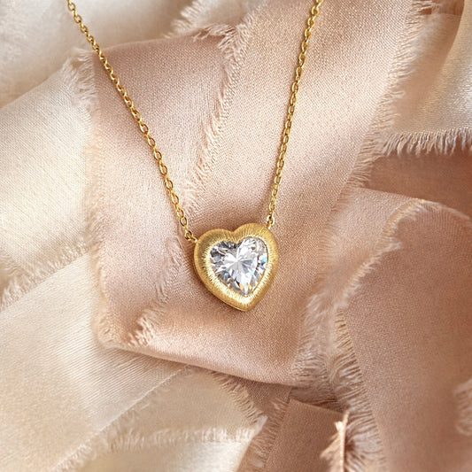 Victoria Golden Heart Necklace