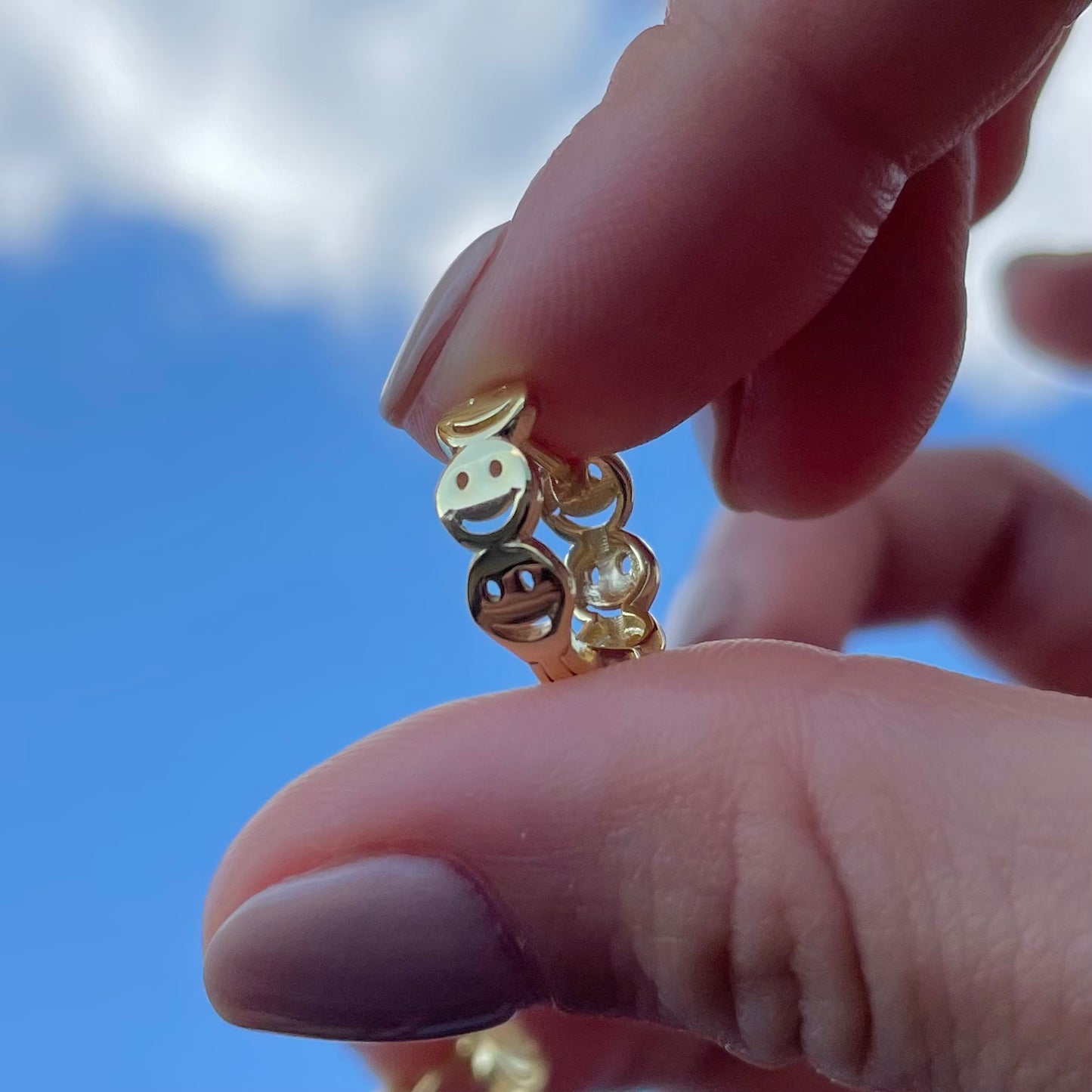 "HAPPINESS" SILVER/GOLD EARRINGS