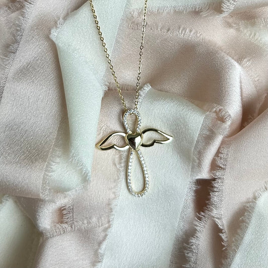 "GOLDEN ANGEL" GOLD NECKLACE