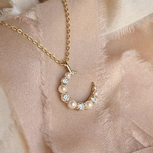 Moonlit Pearl Necklace